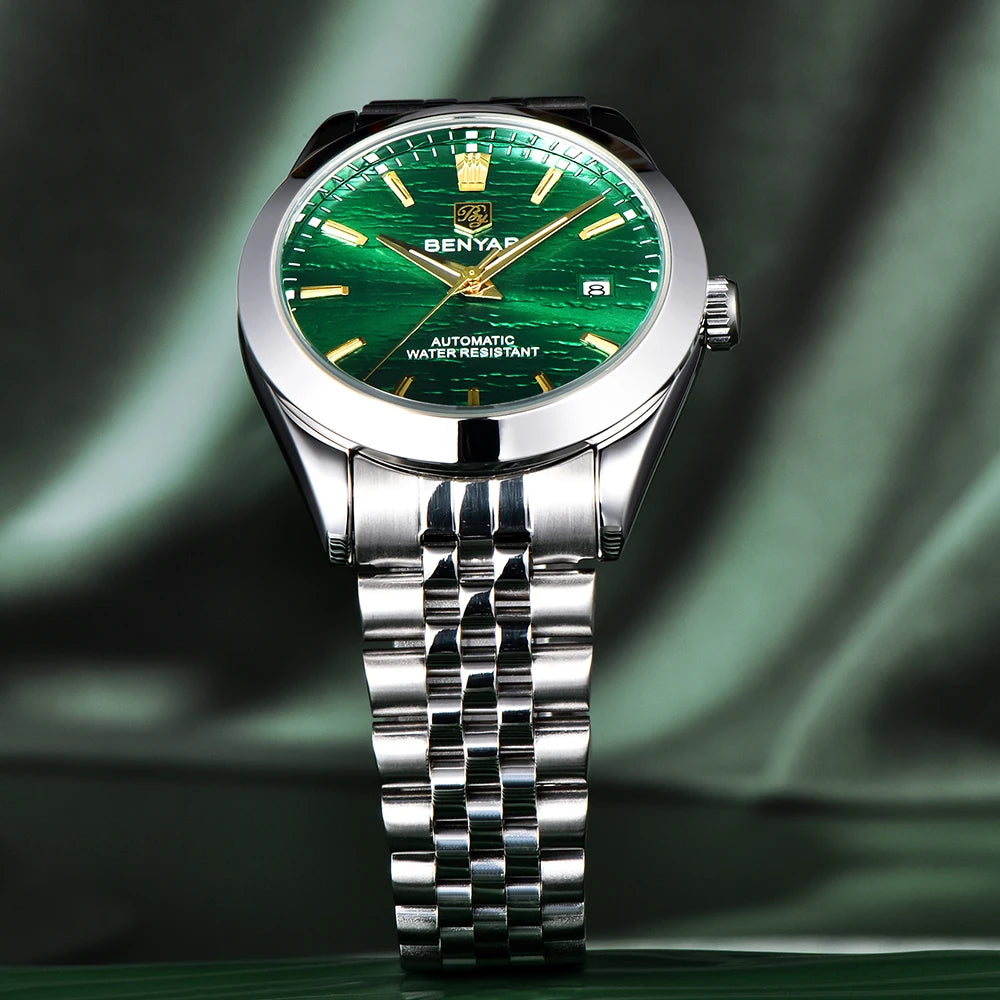 BENYAR Automatisk Herrklocka 40 mm – Sport & dykstil 50M