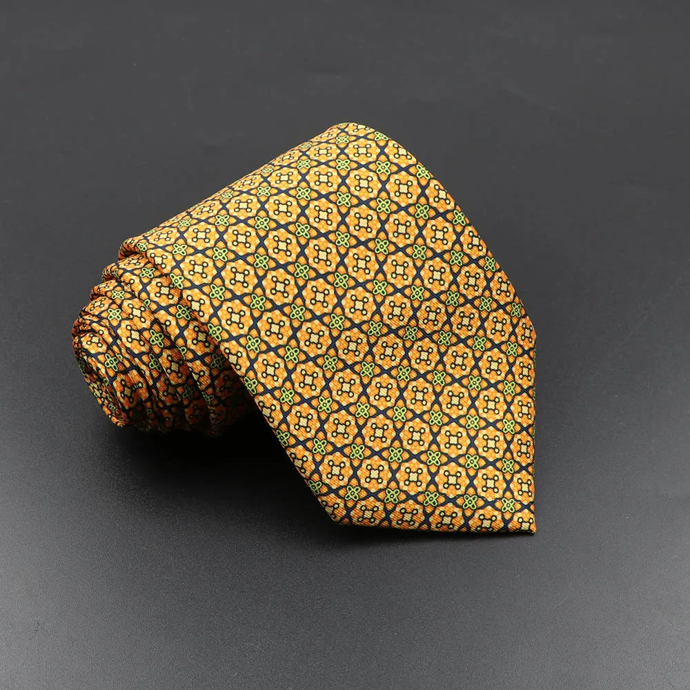 Slips herr 7,5 cm – färgglad prickig & floral