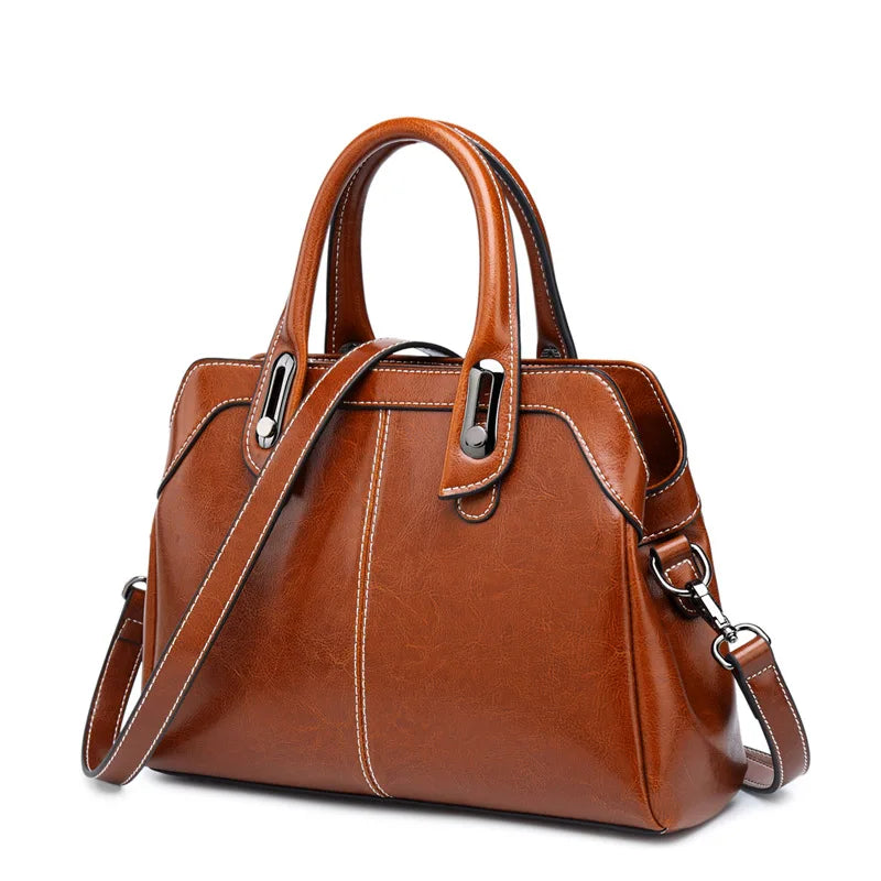 Handväska i äkta läder – elegant axelväska & crossbody