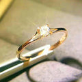Ring dam – minimalistisk ring med zirkonia cc-inspirerade