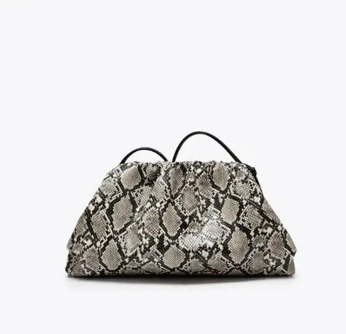 Damväska med ruched design och elegant clutchstil