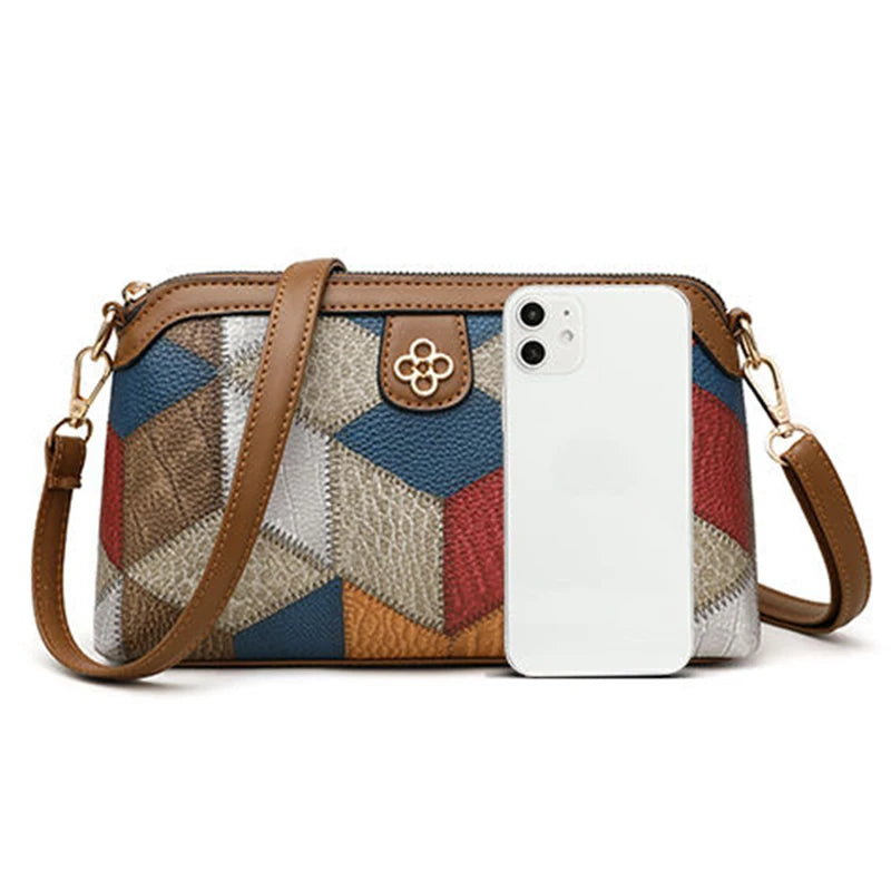 Mini Ryggsäck Crossbody – unisex axelväska i färgblock