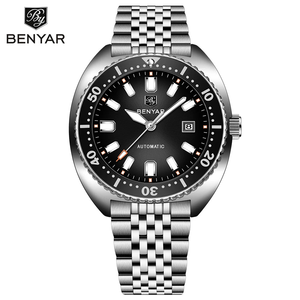 Herrklocka Benyar automatisk 42 mm – Sport & dykstil 50M