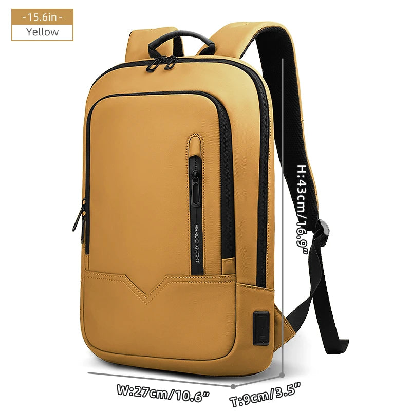 Heroic Knight slim datorryggsäck 15,6–17 tum med laddningsport