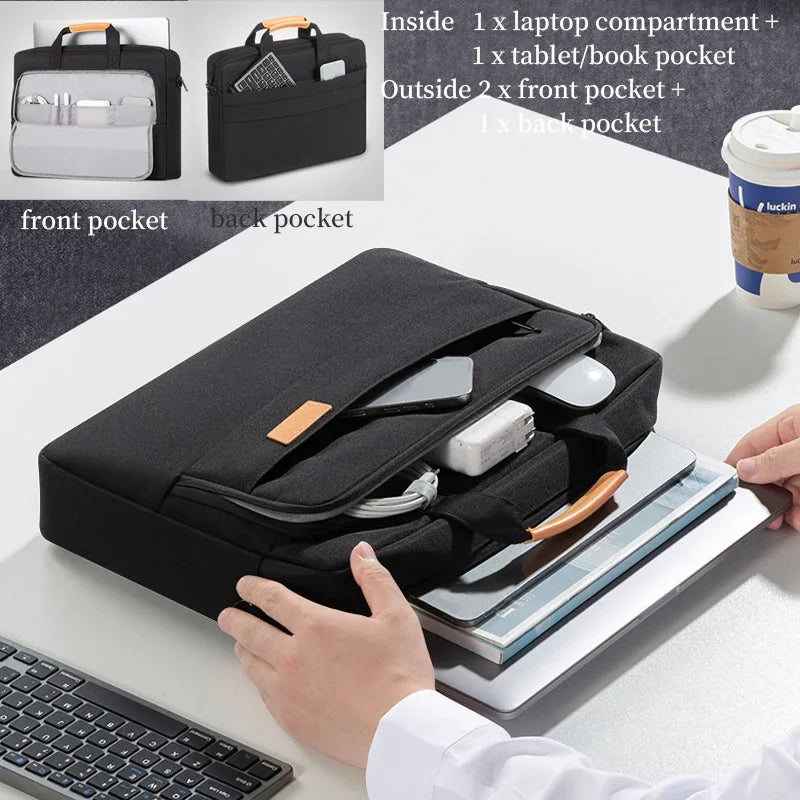 WOMT laptopväska 15.6–17.3 tum i nylon
