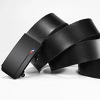 Herrbälte i läder med automatiskt spänne – elegant och stilrent 3,8 cm