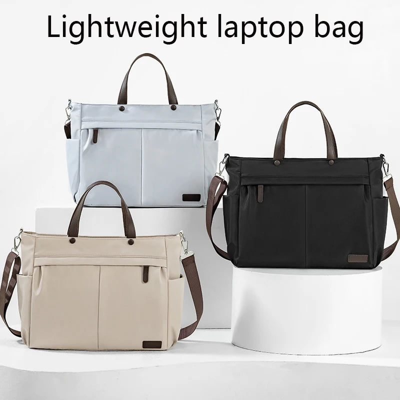 Laptopväska dam – lätt axelväska i nylon