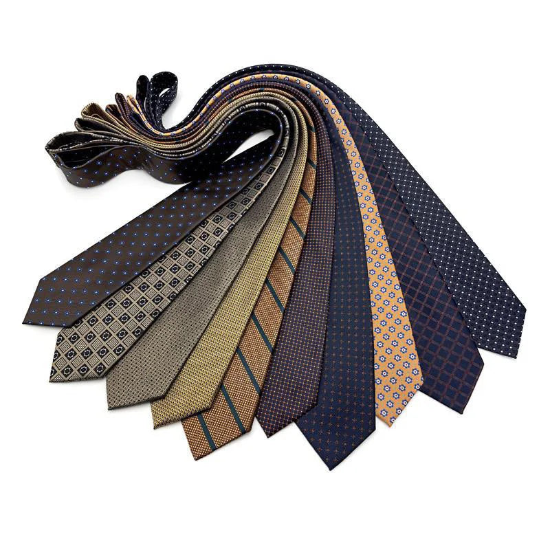 Slips herr 8 cm – prickig & rutig business