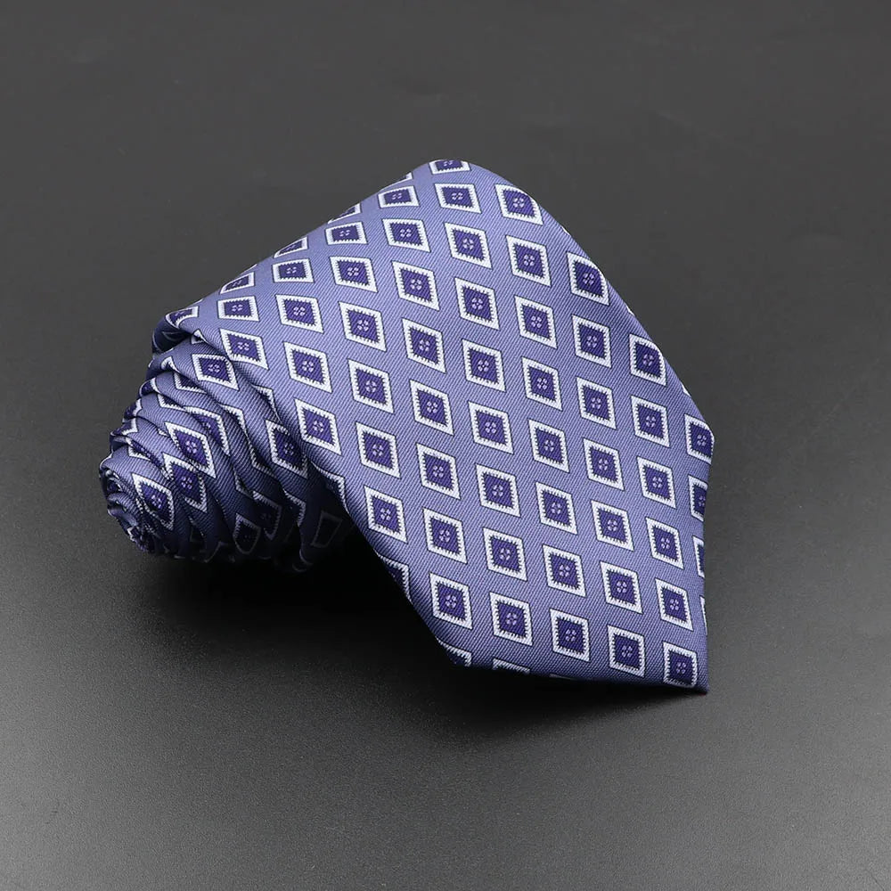 Slips herr 7,5 cm – färgglad prickig & floral