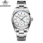 ADDIESDIVE AD2065 – Lyxig 36mm GMT quartzklocka i rostfritt stål (10ATM)