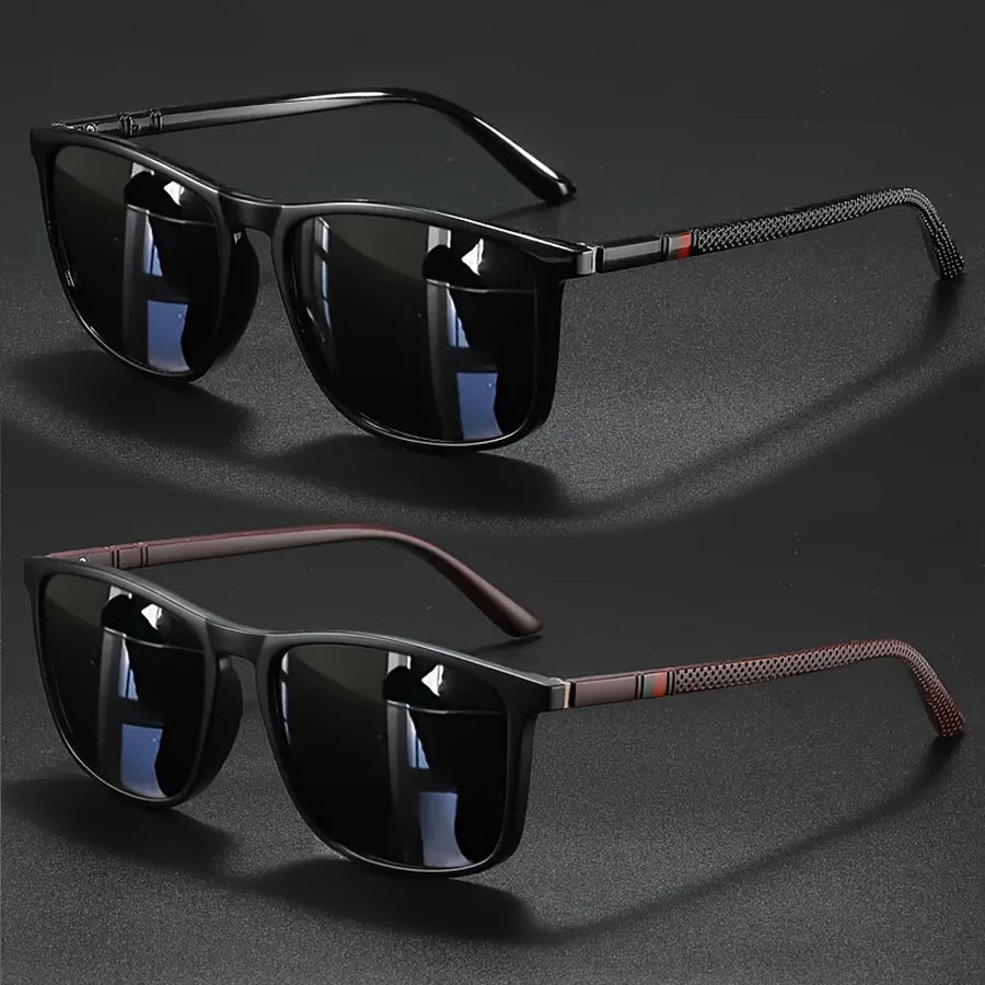 2/3-pack Fyrkantiga Solglasögon – Vintage Unisex UV400