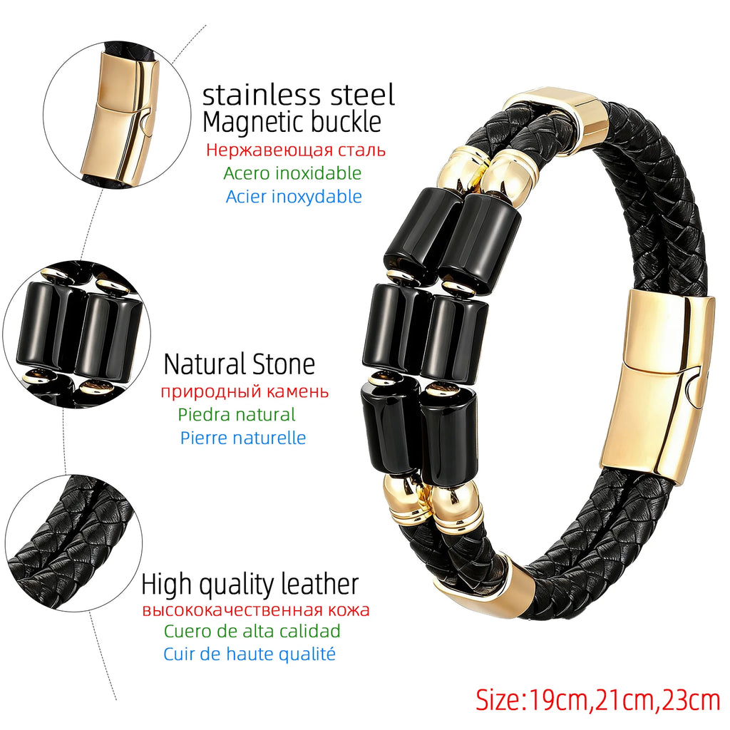 Armband herr – stenarmband med magnetlås