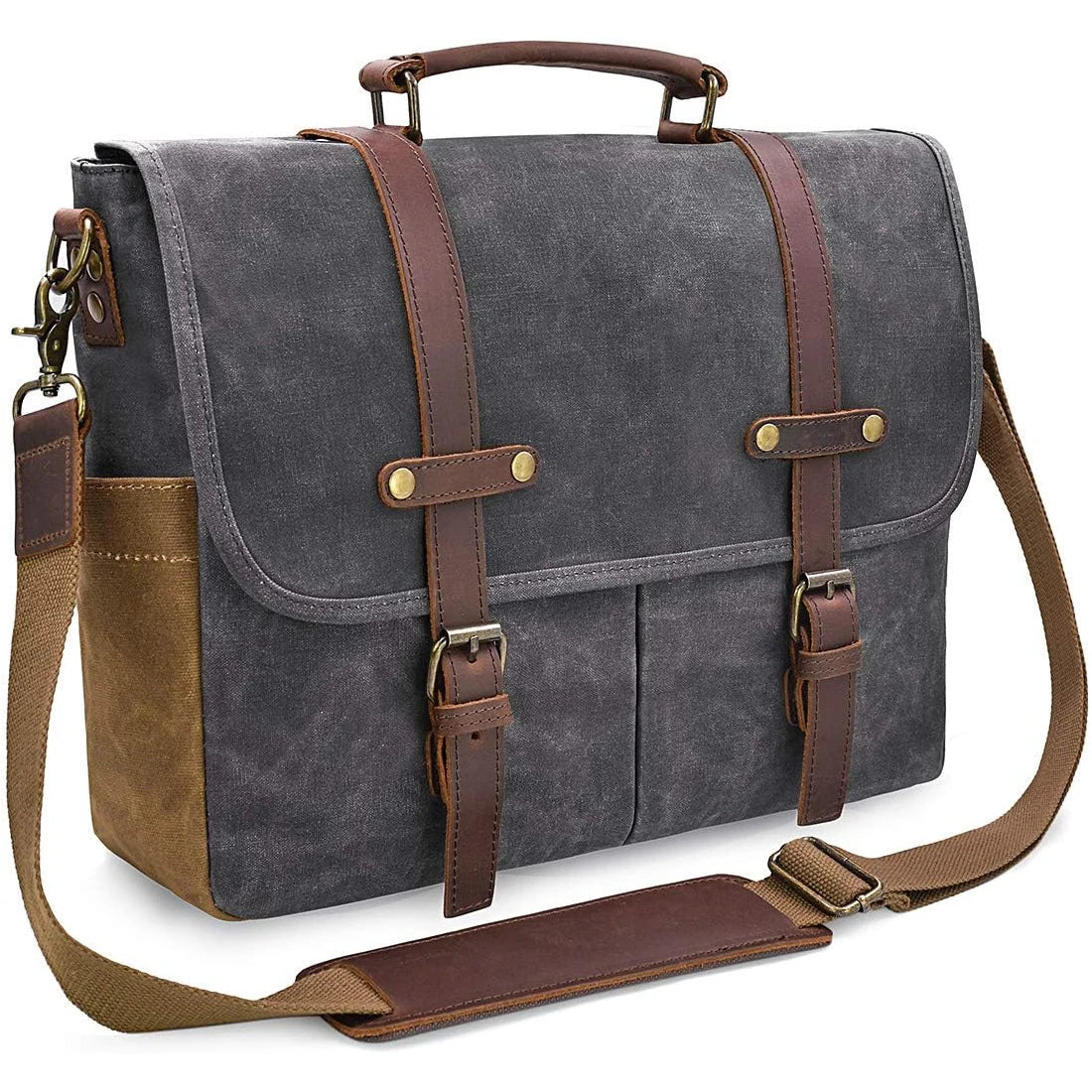 Datorväska herr canvas 15.6 tum – vintage