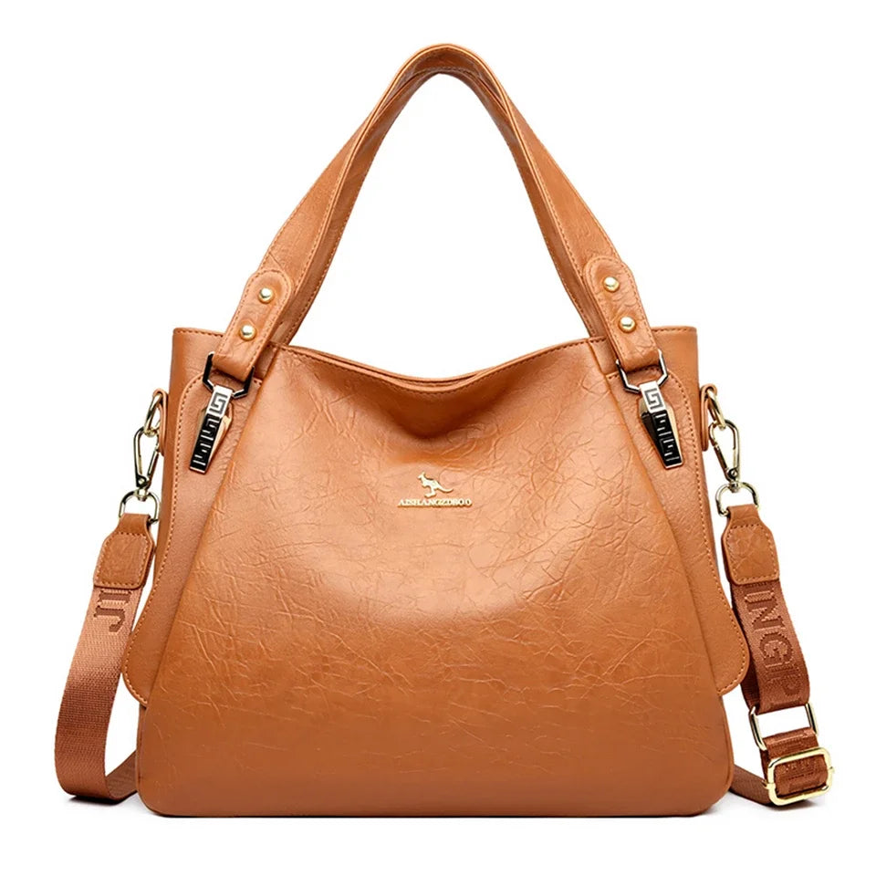 Handväska dam stor – mjuk tote axelväska & crossbody