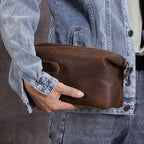 Necessär i äkta läder
