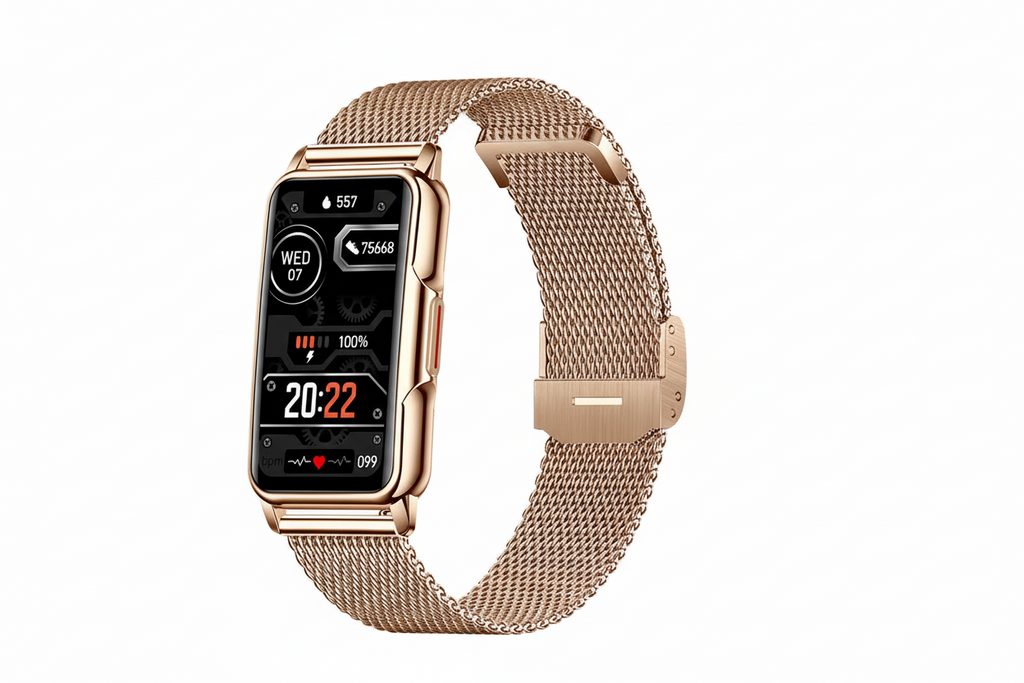 LIGE Smartwatch Dam 1.47” – Bluetooth-samtal & hälsa