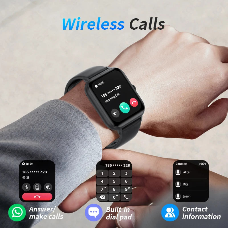 LIGE GPS Smartwatch 1.83” – 100+ sportlägen & Bluetooth-samtal