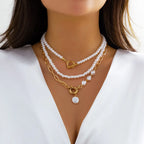 3-pack halsband med pärlor – Y2K vintage