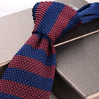 Stickad slips randig – retro stil herr