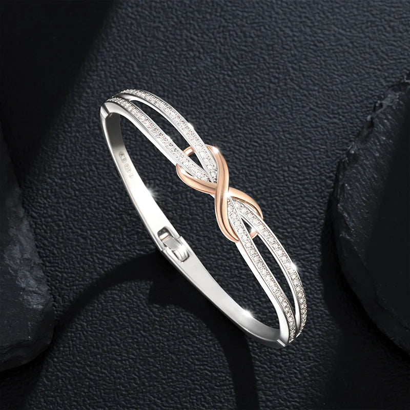 ArtPage stelt armband dam – silverpläterat med roséguldfärgade detaljer
