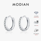 MODIAN creoler med moissanit – 925 sterlingsilver för dam
