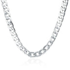 Klassiskt kedjehalsband 6 mm i 925 silver – unisex