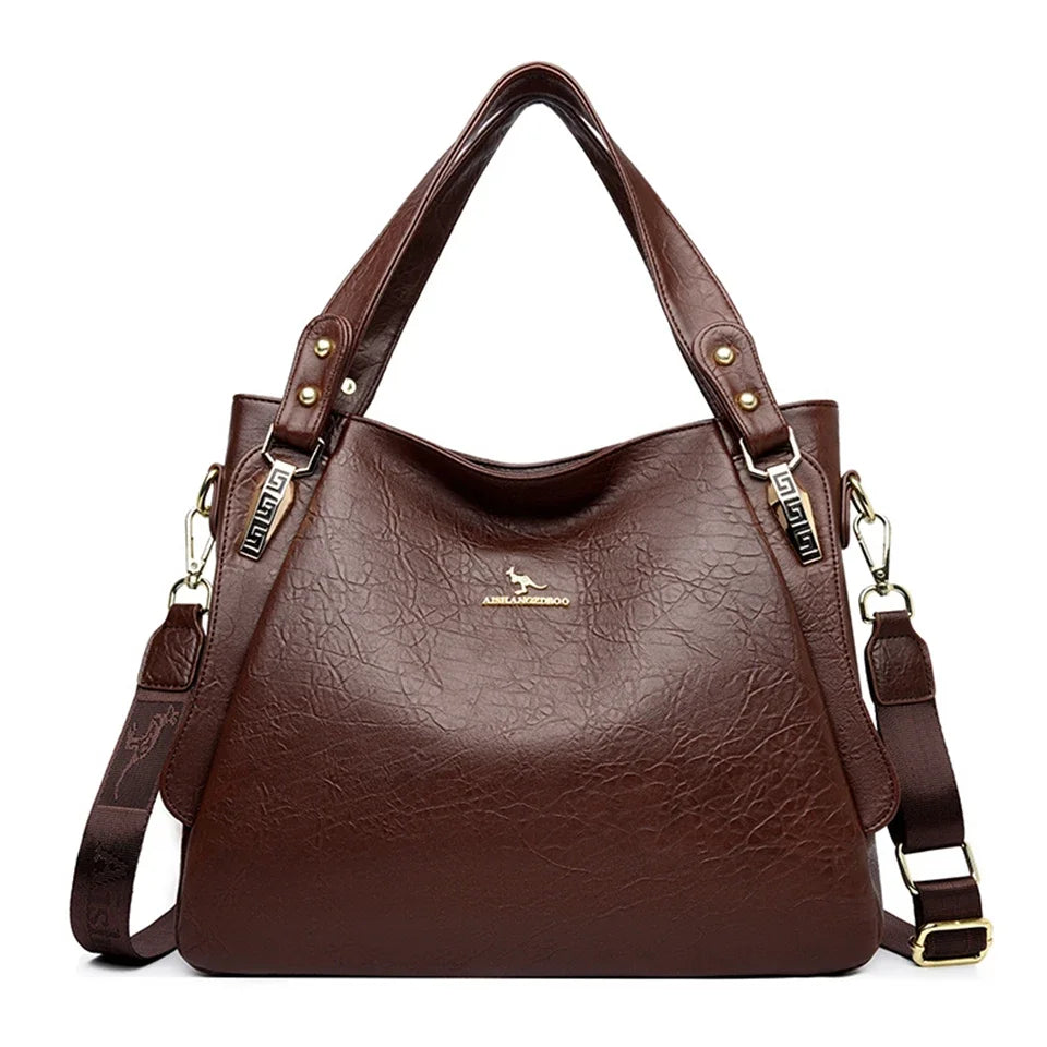 Handväska dam stor – mjuk tote axelväska & crossbody