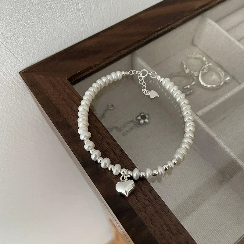Silverarmband Dam Hjärta