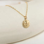 Guld choker halsband dam – solhänge
