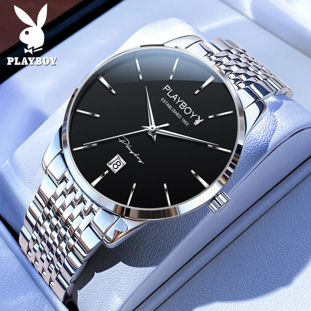 PLAYBOY 2604 Herrklocka – kvartsklocka