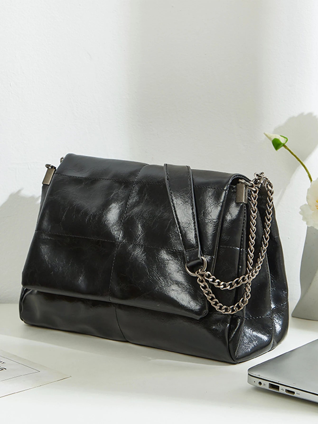 Axelväska Dam Fyrkantig – Minimalistisk Crossbody Väska