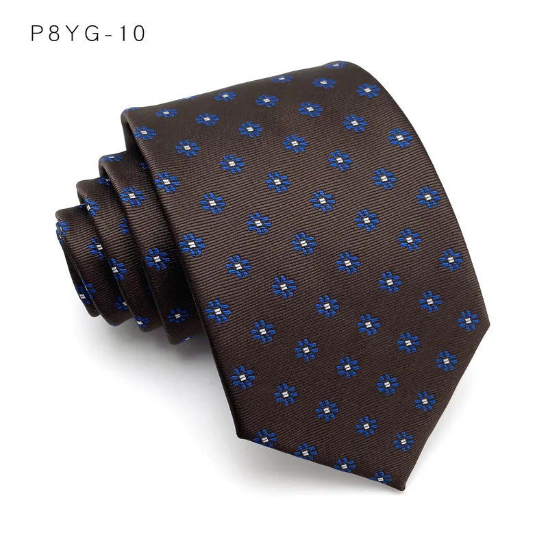 Slips herr 8 cm – prickig & rutig business