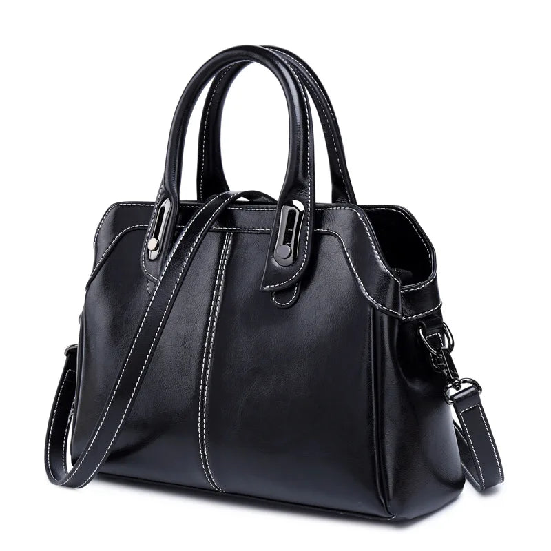 Handväska i äkta läder – elegant axelväska & crossbody