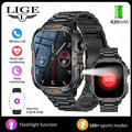 LIGE Rugged Military Smartwatch 1.96” – Bluetooth & ficklampa