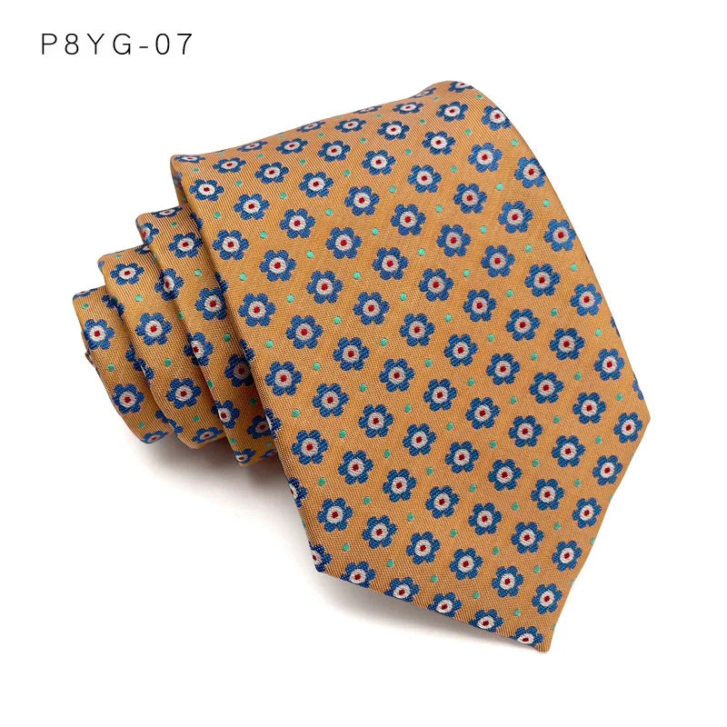 Slips herr 8 cm – prickig & rutig business