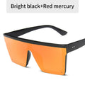 Vintage Flat Top Solglasögon – fyrkantiga UV400 shades unisex