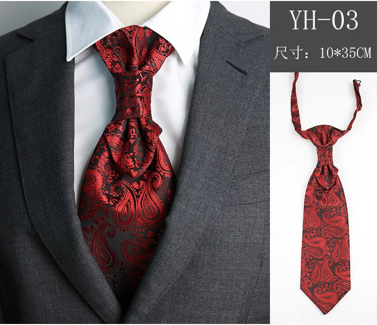Bröllopsslips Herr – Vit/Svart elegant design
