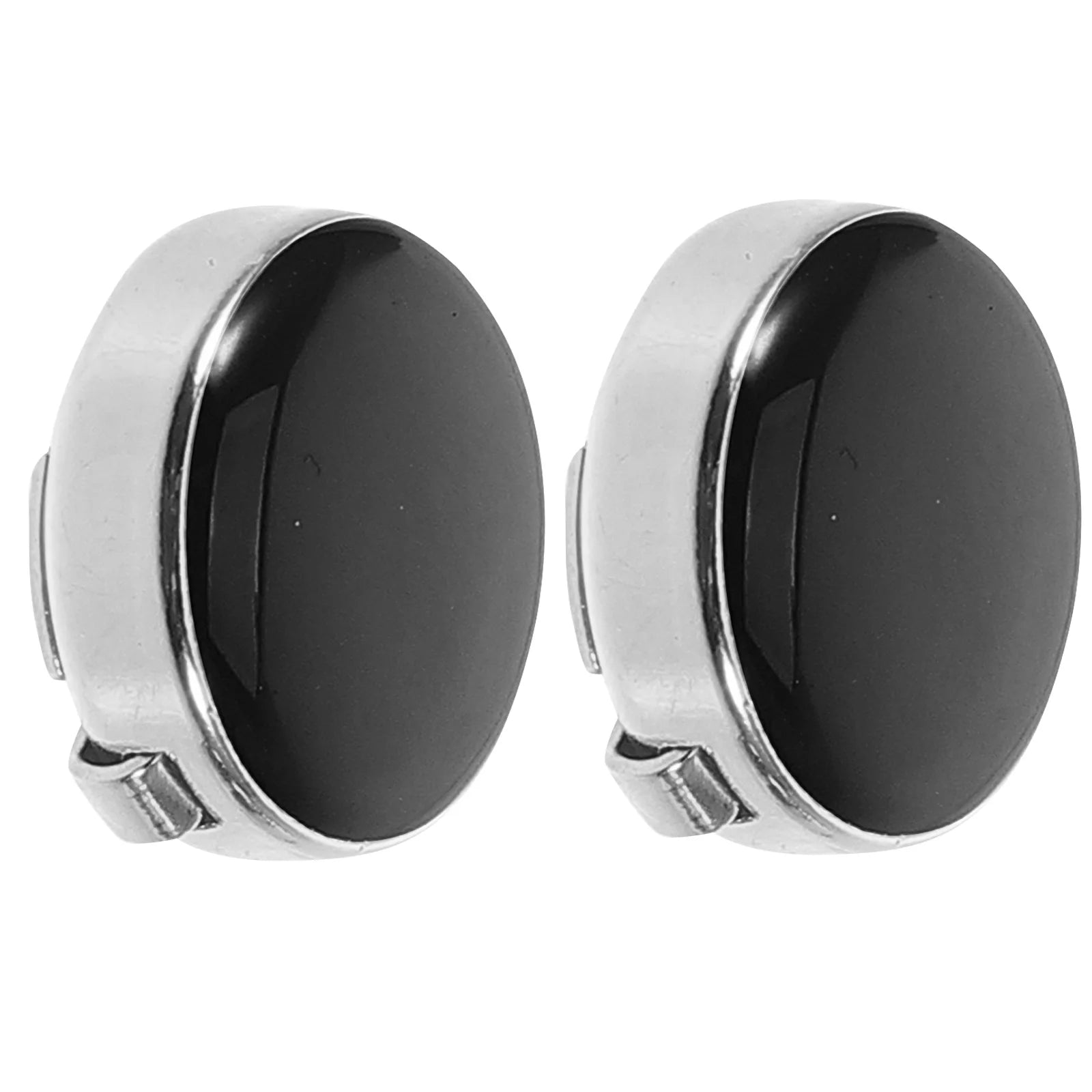 Svarta manschettknappar – För smoking & kostym (2‑pack)