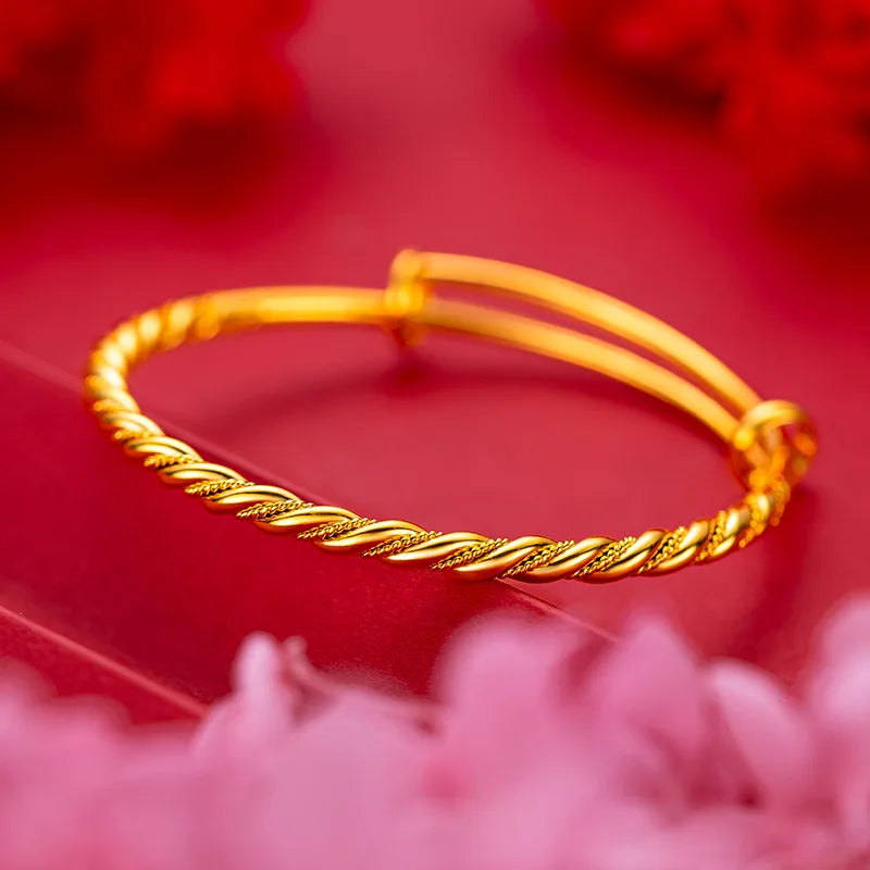 Guldarmband Dam 18K Twist