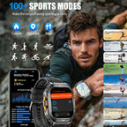 Militär Smartwatch GPS – 1.96” AMOLED & 10ATM vattentät