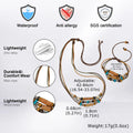 Smyckesset herr – halsband & armband med träpärlor