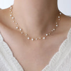Pärlchoker i rostfritt stål – elegant halsband för dam