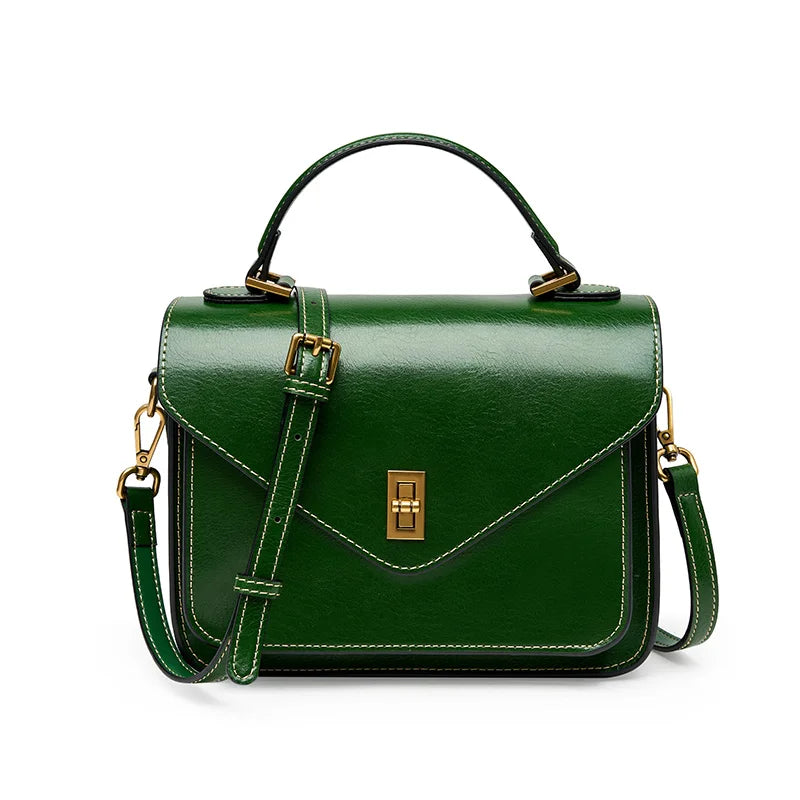 Axelväska i äkta läder dam – klassisk & kompakt crossbody