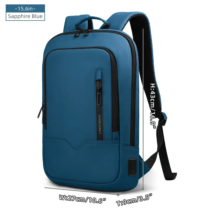 Heroic Knight slim datorryggsäck 15,6–17 tum med laddningsport