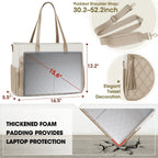 Laptopväska dam 15,6 tum – rymlig tote bag för arbete