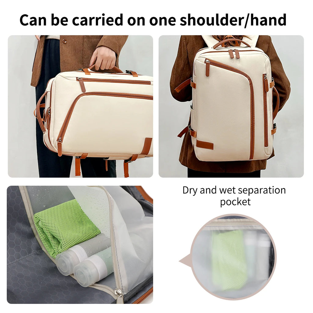 MYCO ultralätt datorryggsäck 20–35 L i nylon