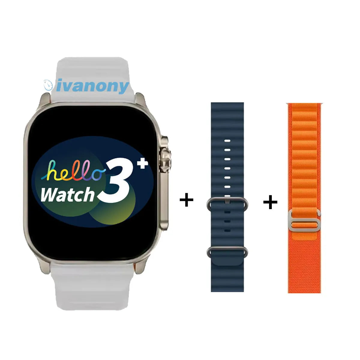 Hello 3 Plus Ultra Smartwatch – 2.04” AMOLED & Bluetooth-samtal