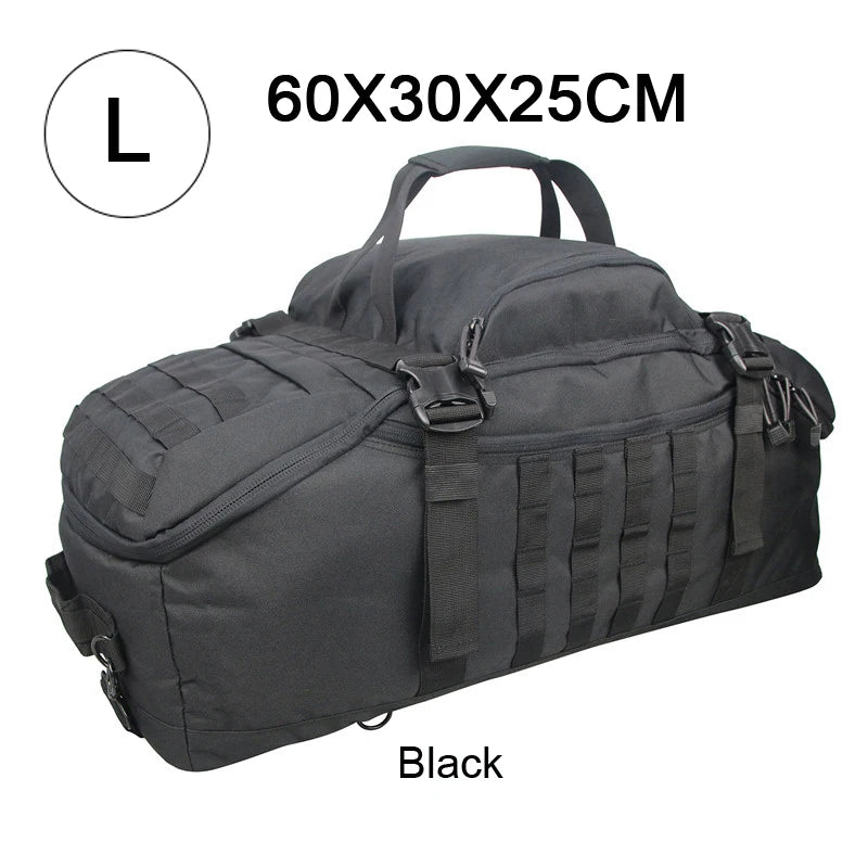 Militär duffelbag / weekendbag 80L – 3-i-1 multifunktion