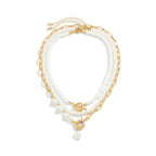 3-pack halsband med pärlor – Y2K vintage