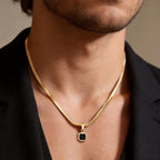 Dog Tag halsband herr – militärinspirerat hänge i rostfritt stål